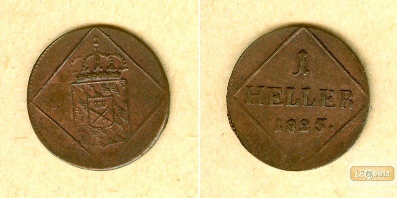 Bayern 1 Heller 1825  f.vz