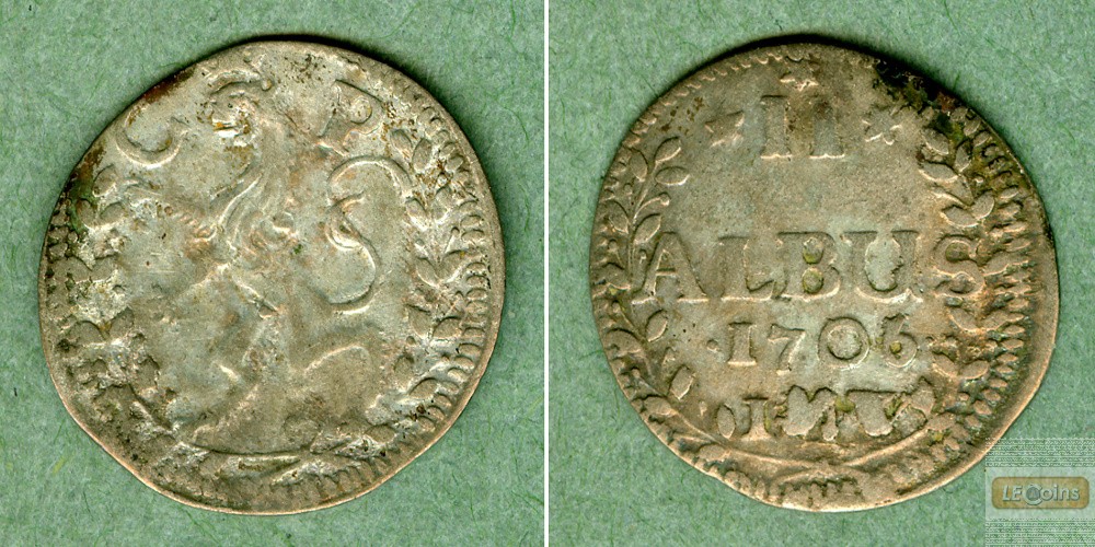 Pfalz (Kurlinie) 2 Albus 1706  ss
