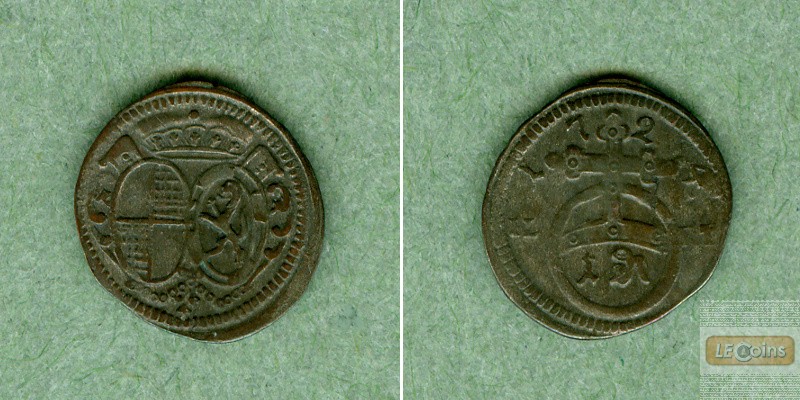 Brandenburg Bayreuth 1 Pfennig 1724  ss-vz