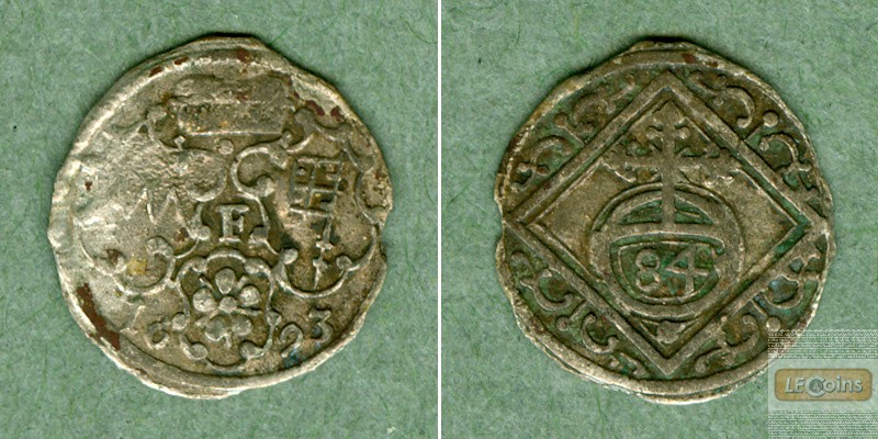 Würzburg 1/84 Gulden (Körtling) 1693  ss
