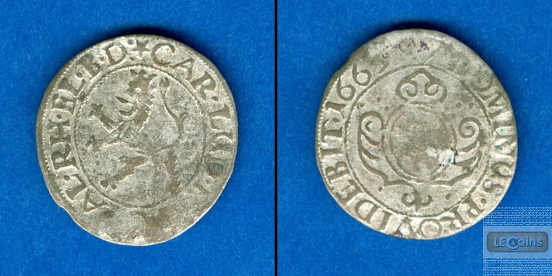 Pfalz (Kurlinie) 1 Kreuzer 1663  f.ss  selten