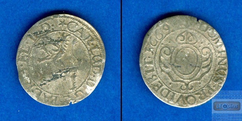 Pfalz (Kurlinie) 1 Kreuzer 1669  f.ss  selten!