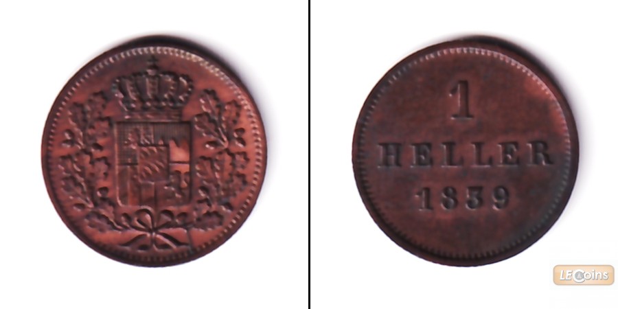 Bayern 1 Heller 1839  vz