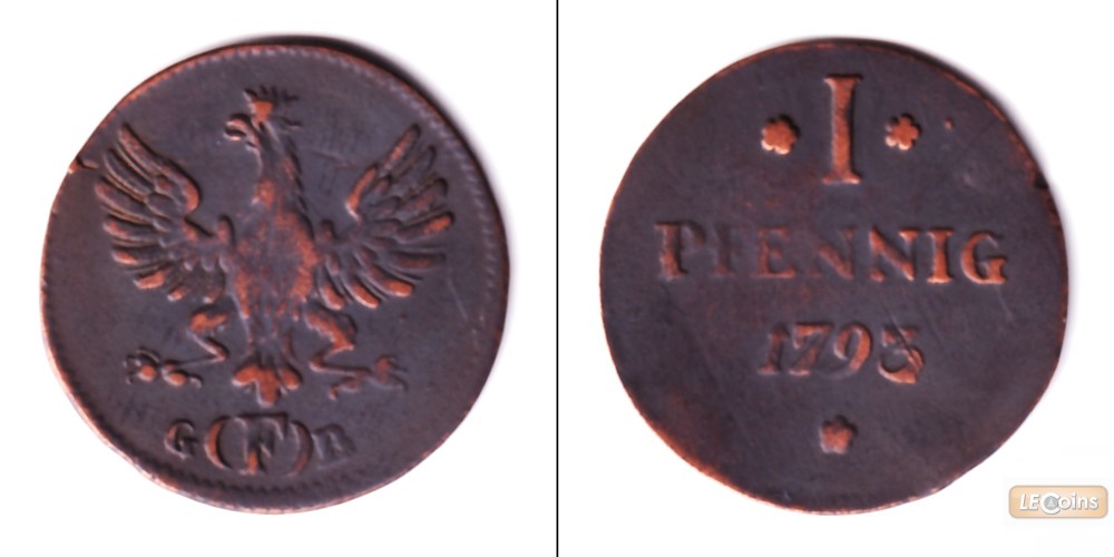Frankfurt 1 Pfennig 1793  ss+