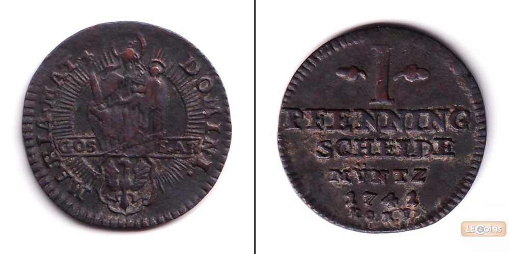 Goslar 1 Pfennig 1741  ss