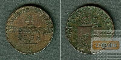 Preussen 4 Pfennige 1856 A  ss-