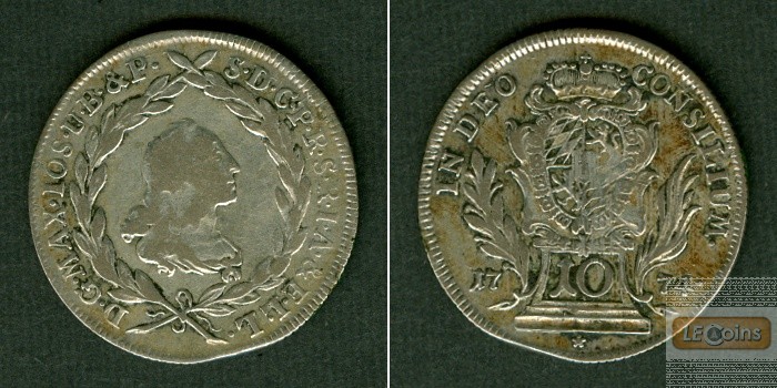 Bayern 10 Kreuzer 1774  ss