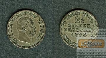 Preussen 2 1/2 Silber Groschen 1864 A  ss+