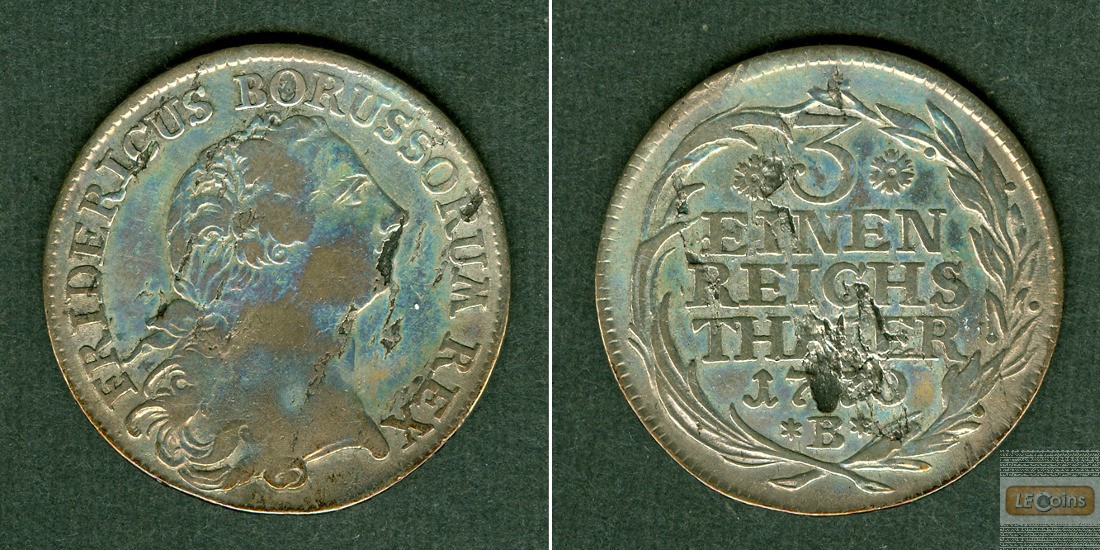 Preussen 1/3 Taler 1770 B  ss