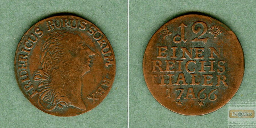 Preussen 1/12 Taler 1766 A  f.vz  selten