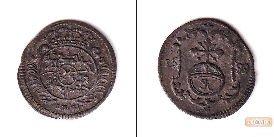 Sachsen 1 Pfennig 1699  ss-vz