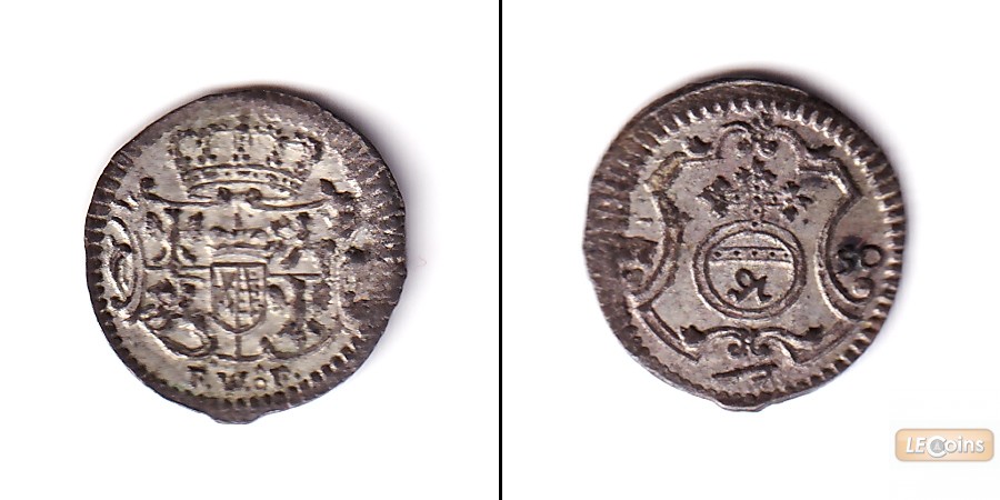 Sachsen 1 Pfennig 1750 FwoF  vz-st