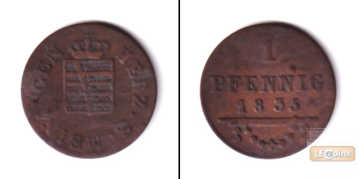 Sachsen Meiningen 1 Pfennig 1835  s-ss