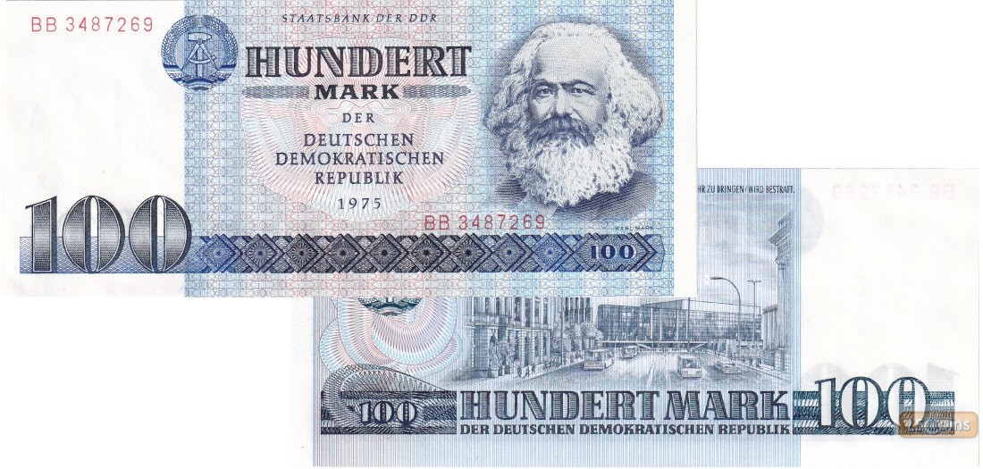 DDR: 100 MARK 1975  Ro.363a  I