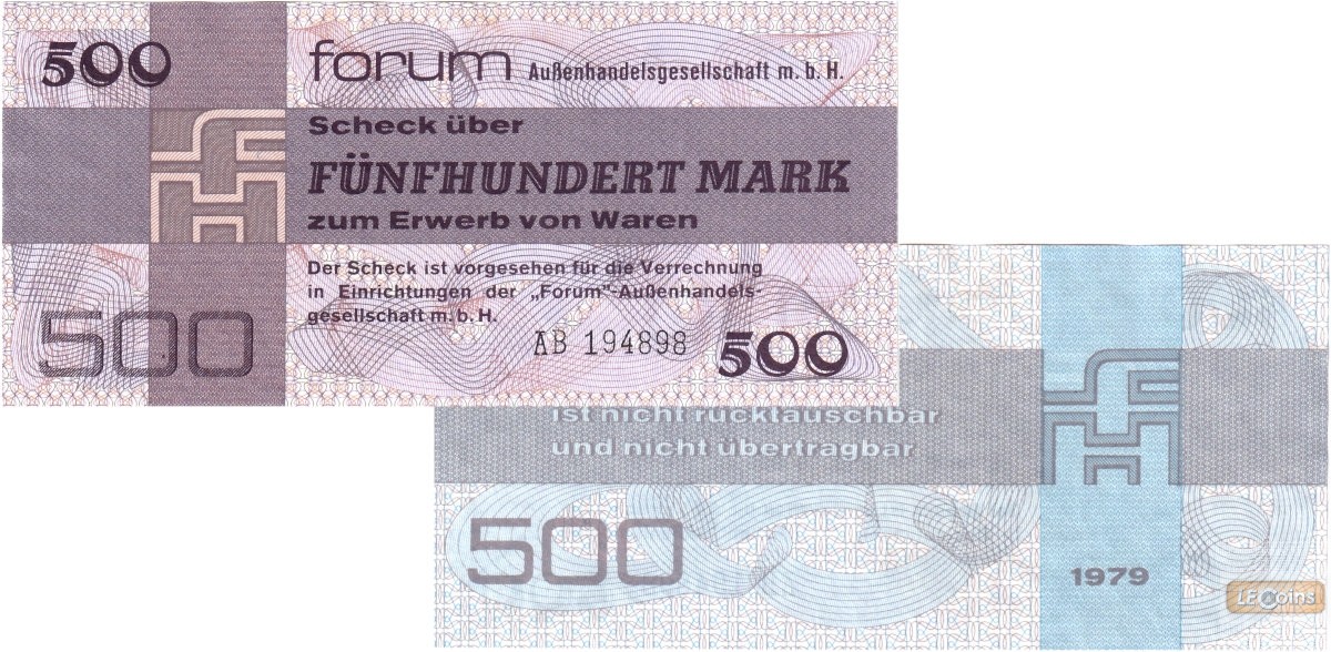DDR: Forum-Scheck 500 MARK 1979  Ro.373a  I