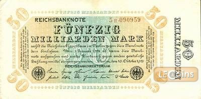 50 MILLIARDEN MARK 1923  Ro.116g  II