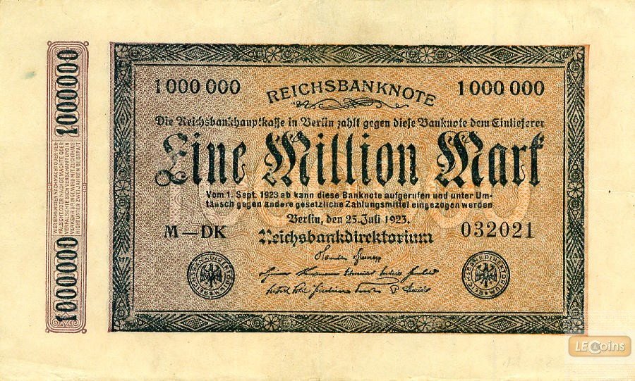 1.000.000 MARK 1923  Ro.93  III+