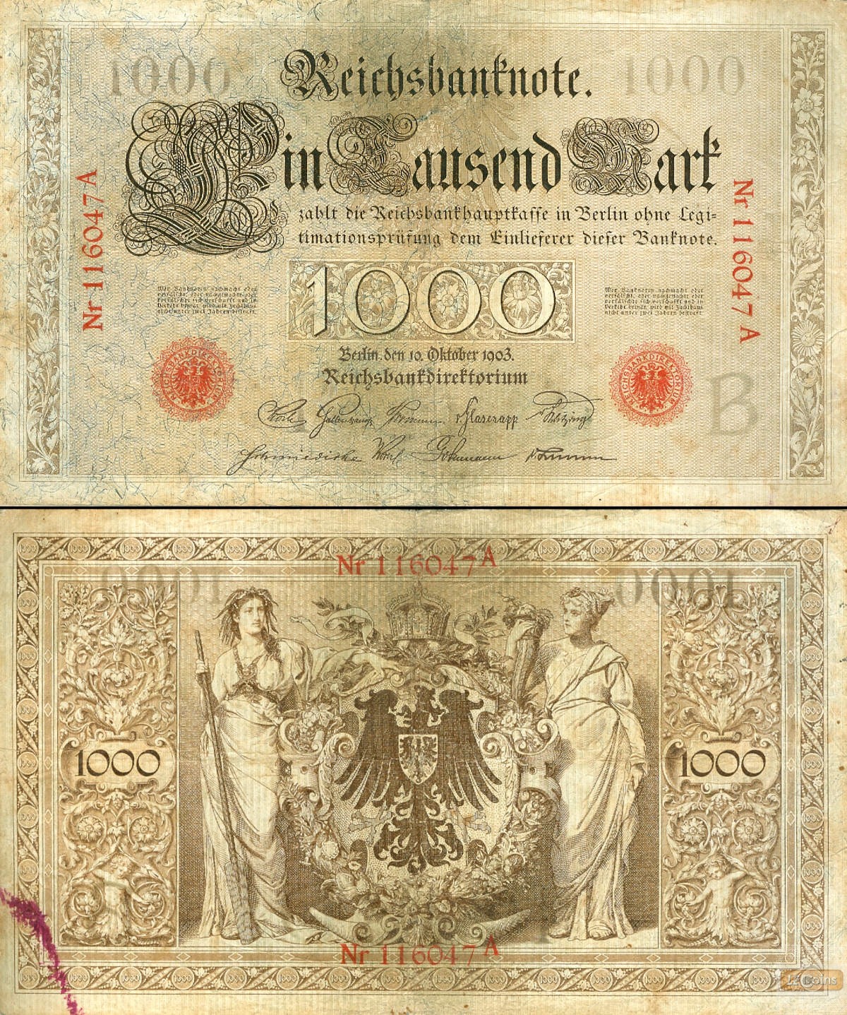 1000 MARK 1903  Ro.21  III-