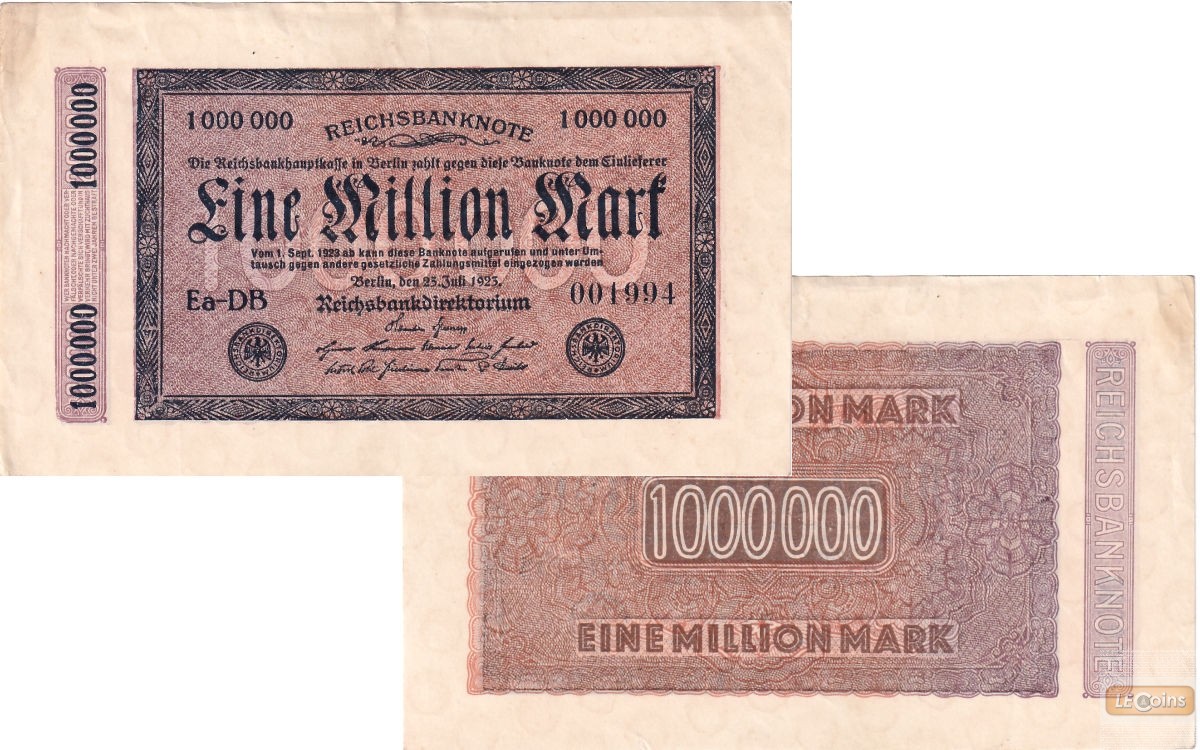 1.000.000 MARK 1923  Ro.93  II-
