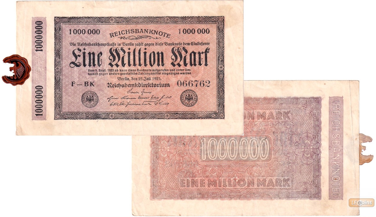 1.000.000 MARK 1923  Ro.93  II-III