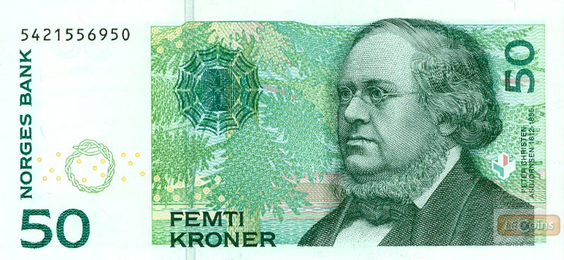 NORWEGEN 50 Kroner 2005 #46c  I