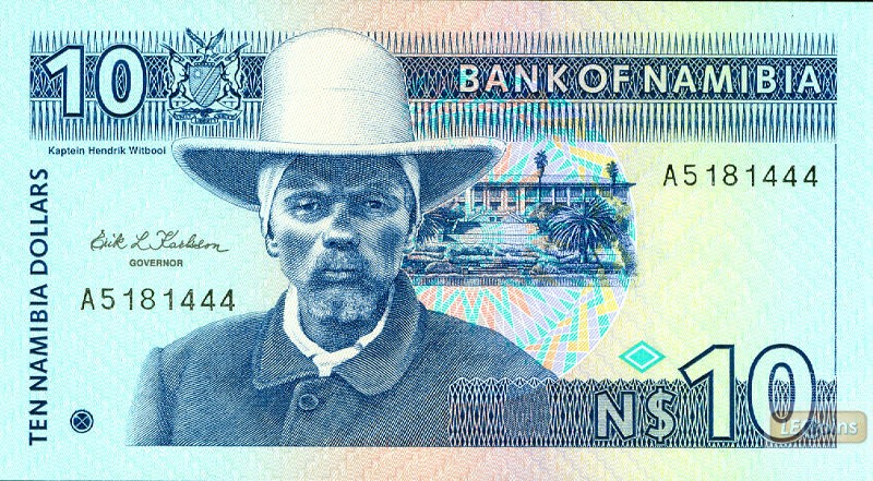 NAMIBIA 10 Dollars 1993  I