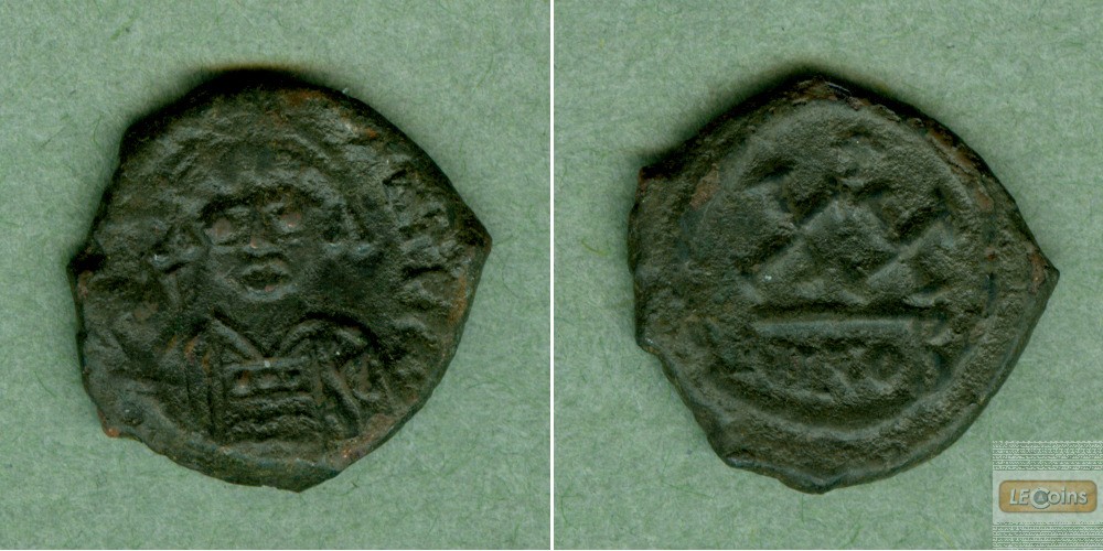 TIBERIUS II. Constantin  Halbfollis  ss  selten!  [578-582]