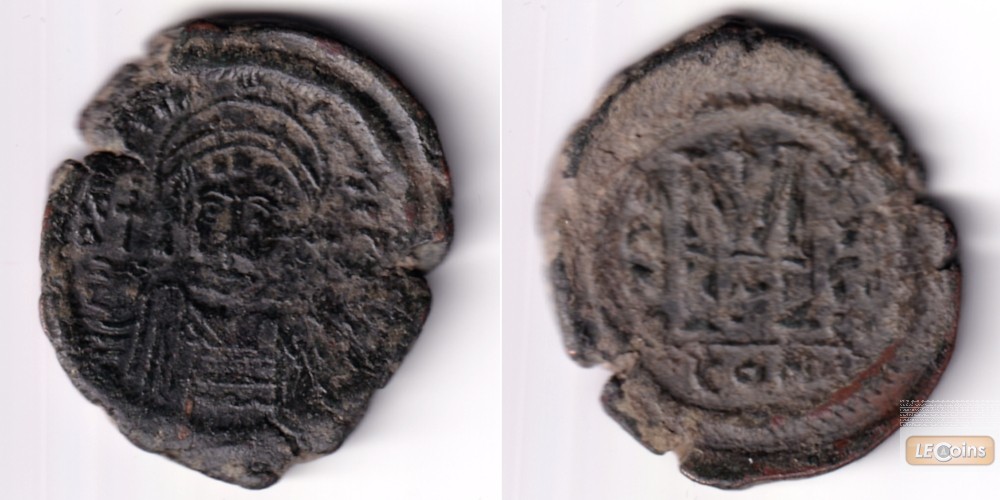 JUSTINIAN I.  Follis  f.ss  [555-556]