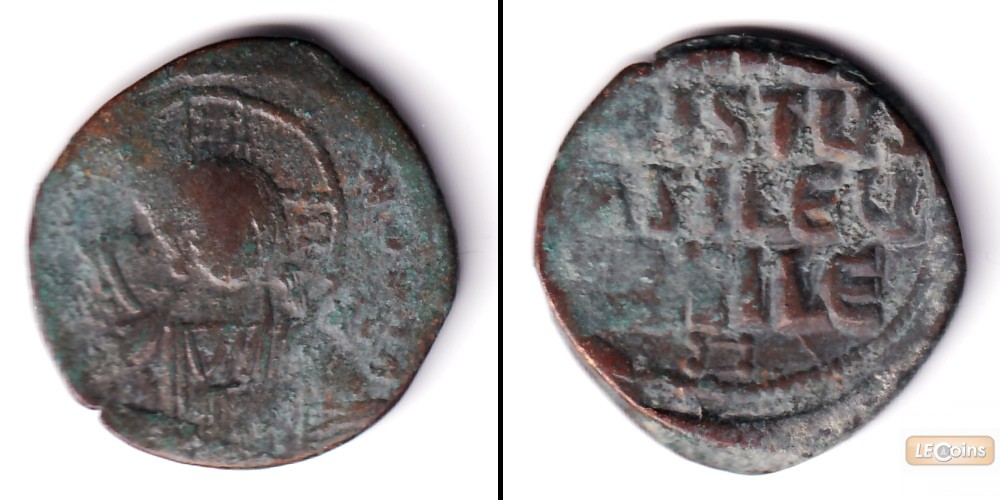BASIL II. + KONSTANTIN VIII.  Follis  s+  [976-1025]