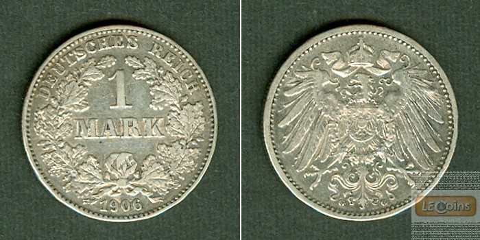 Deutsches Reich 1 Mark 1906 G  ss+
