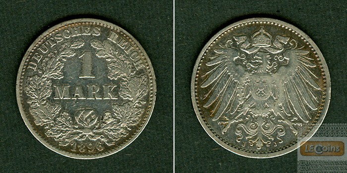 Deutsches Reich 1 Mark 1896 J (J.17)  f.ss