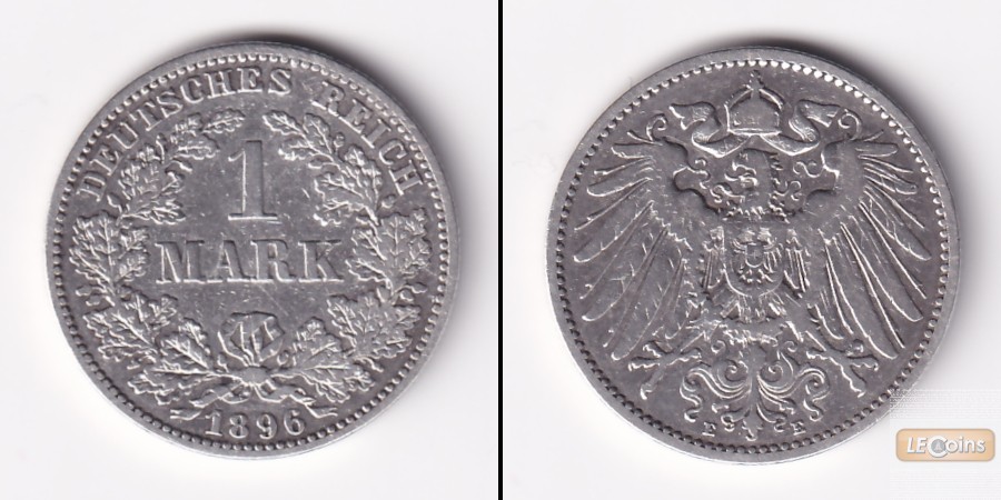 Deutsches Reich 1 Mark 1896 E (J.17)  ss