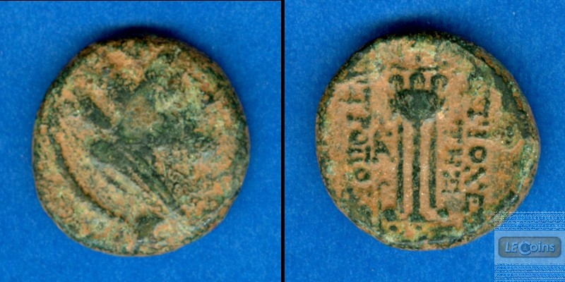 AE17 Bronze Syria Dichalkon  1. Jh. v.Chr.  s-ss/ss