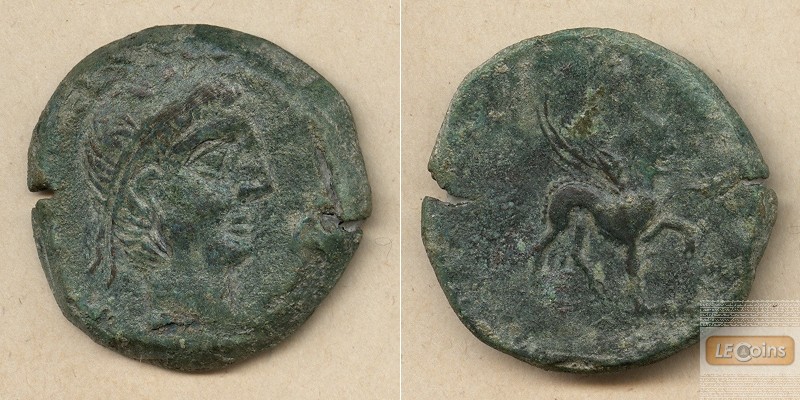 KELTEN  AE29 Bronze  Spanien Castulo 2.Jh.v.Chr.  ss+/ss-  