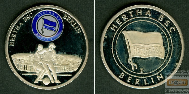 Medaille FUSSBALL Farblogo HERTHA BSC BERLIN  f.st
