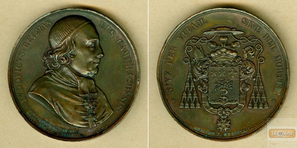 Medaille FRANKREICH 1844 L. Belmas  BRONZE  f.vz