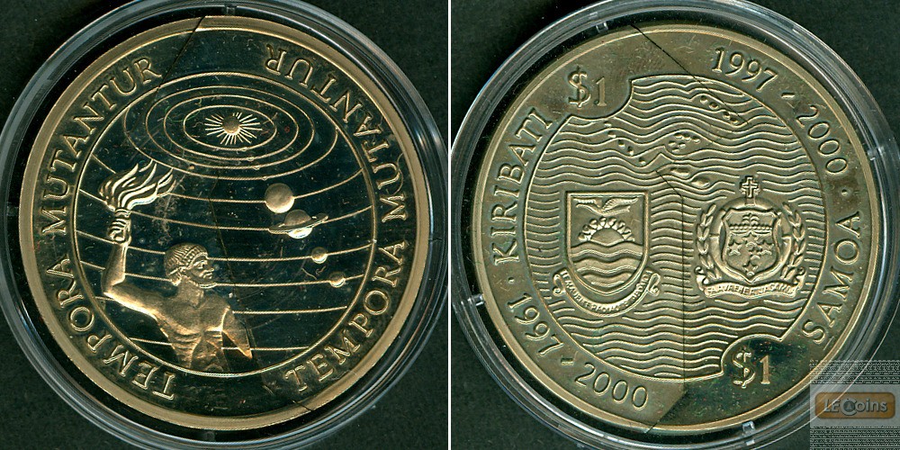 KIRIBATI / SAMOA 1 Dollar 1997 Millennium  ST