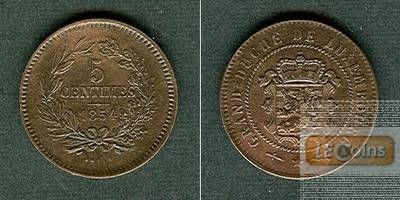 LUXEMBURG 5 Centimes 1854  f.vz
