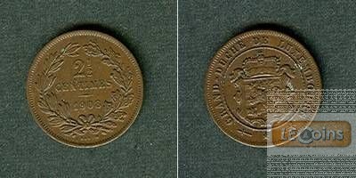 LUXEMBURG 2 1/2 Centimes 1908  vz+