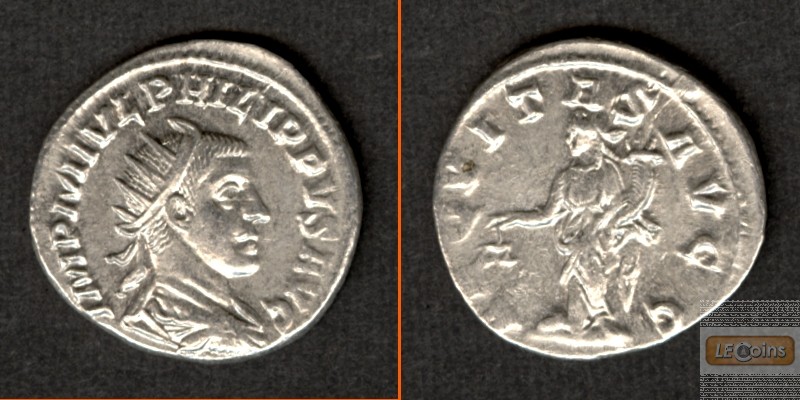M. Julius Severus PHILIPPUS II. Filius  Antoninian  vz/ss-vz  selten  [247-249]