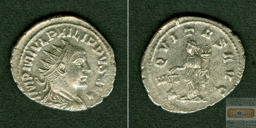 M. Julius Severus PHILIPPUS II. Filius  Antoninian  vz/vz-  selten  [247-249]