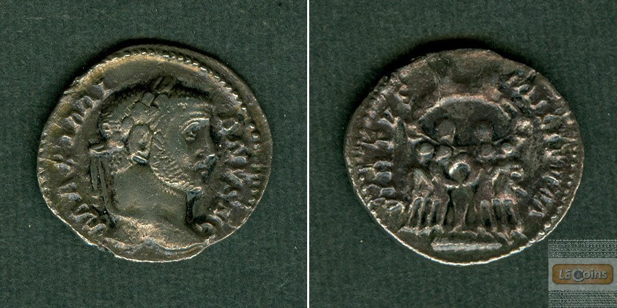 Marcus Aurelius Valerius MAXIMIANUS (Herculius)  Silber Argenteus  ss+  selten!  [294]