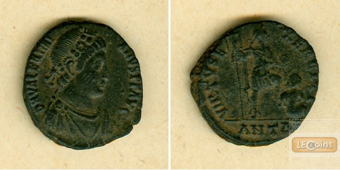 Flavius VALENTINIANUS II.  AE2 Mittelbronze  ss+/ss  selten  [383-388]