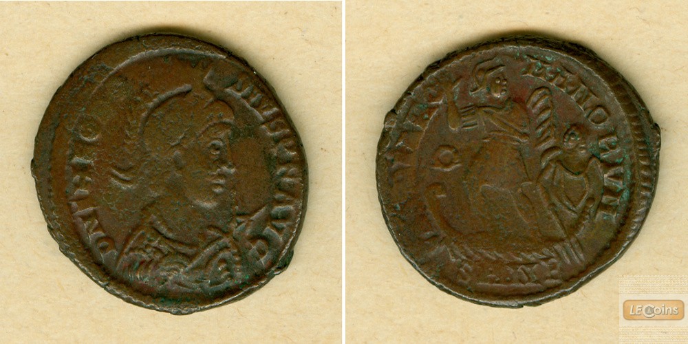 Flavius THEODOSIUS I. (Magnus)  AE2 Kleinbronze  ss+  [379-383]