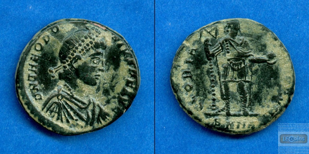 Flavius THEODOSIUS I. (Magnus)  AE2 Kleinbronze  f.vz  [392-395]