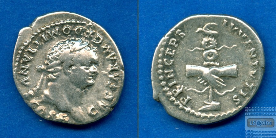 Titus Flavius DOMITIANUS  Denar  ss+  [79]