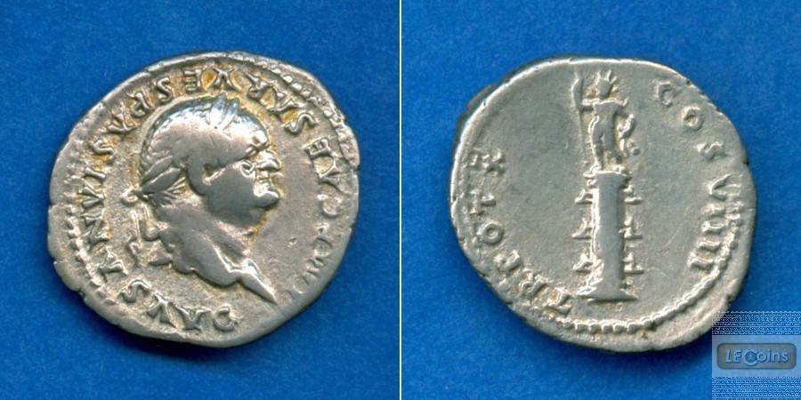Titus Flavius VESPASIANUS  Denar  ss  selten  [79]