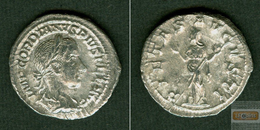 Marcus Antonius GORDIANUS III. Pius  Denar  selten!  f.vz  [241]