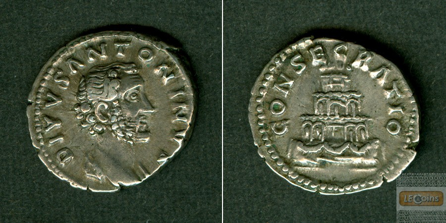 ANTONINUS PIUS  Denar  Divus  ss+  [161-180]