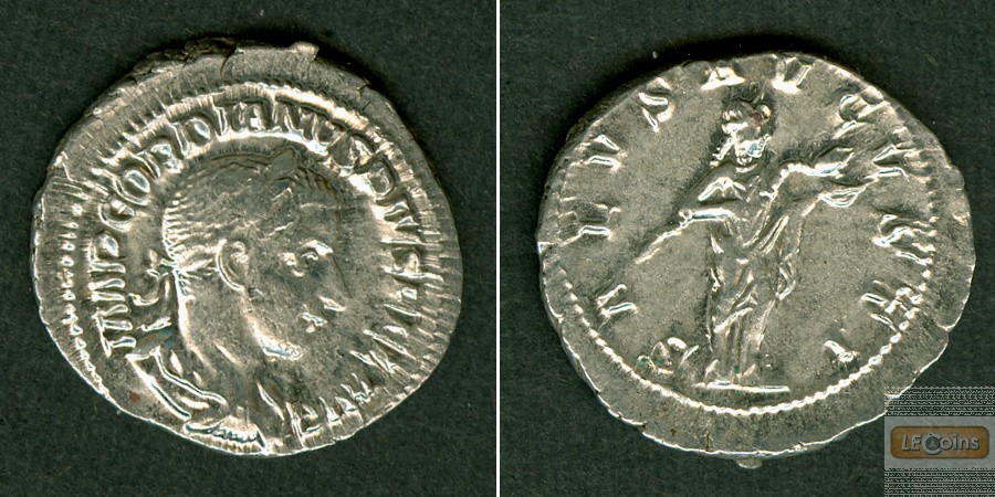 Marcus Antonius GORDIANUS III. Pius  Denar  selten!  f.vz  [241]